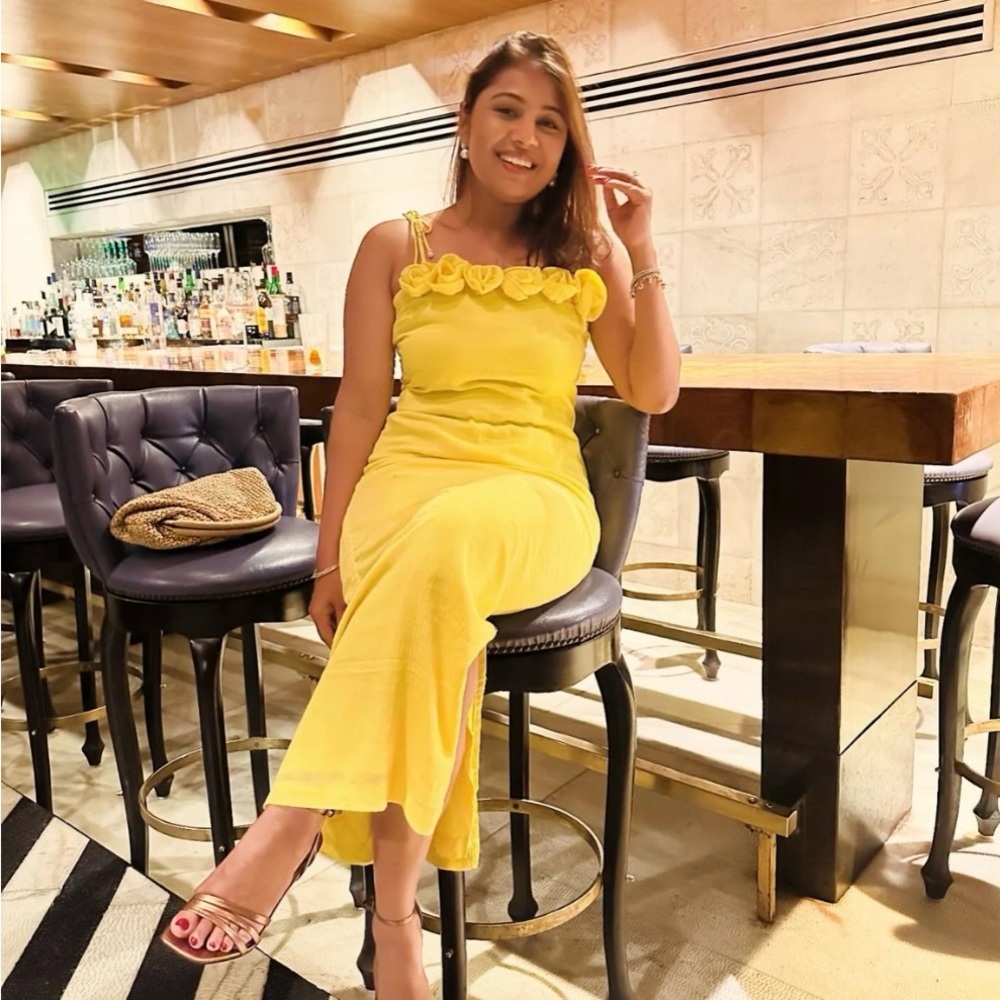 Yellow maxi Dress